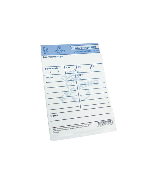 Beverage Tag - Reusable Labels