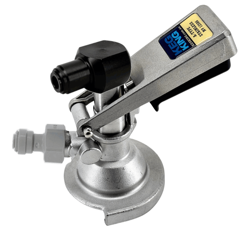 Keg Coupler A-Type Push In Low Profile Elbow