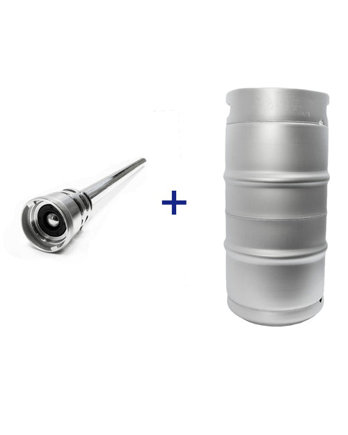 30 Litre Stainless Steel Commercial Keg with D-Type Spear