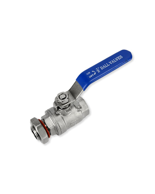 1/2 BSP Stainless Ball Valve Port Assembly (to port pot or keg)