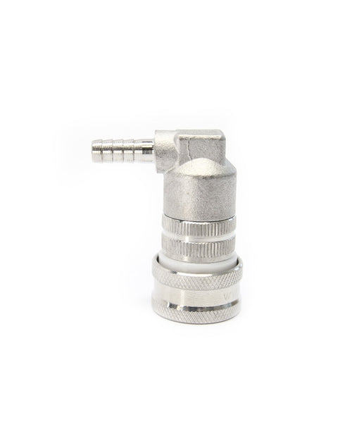 Stainless Ball Lock Disconnect - Barb (Grey/Gas)