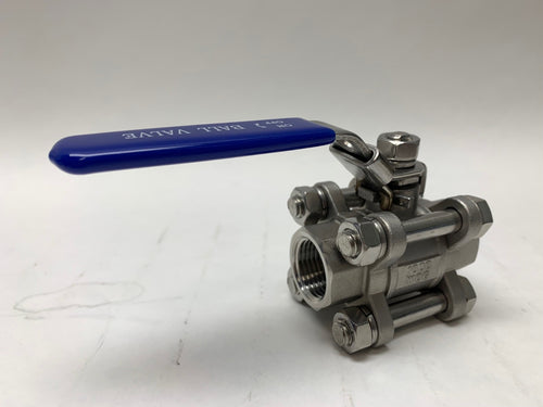 Ball Valve - Three Piece - 1/2inch Female to 1/2inch Female