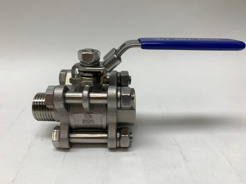 Ball Valve - Three Piece - 1/2inch Male to 1/2inch Female