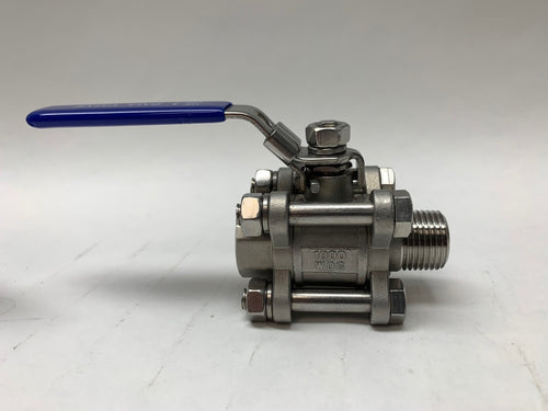 Ball Valve - Three Piece - 1/2inch Male to 1/2inch Female