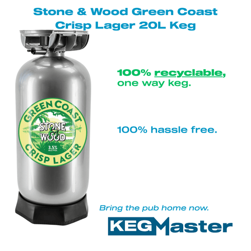 Keg of Beer Stone & Wood Green Coast Crisp Lager 20L
