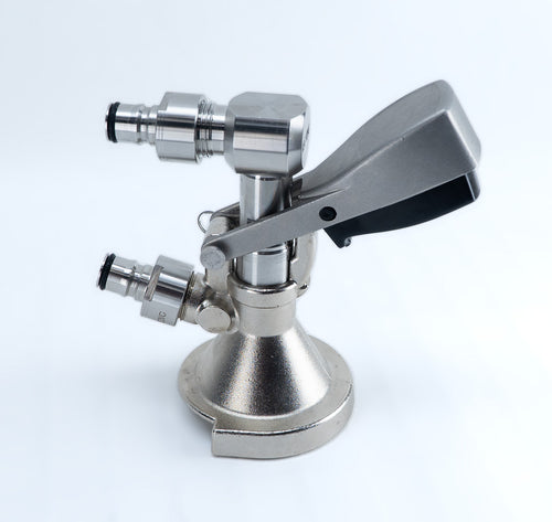 Coupler A-Type Keg Coupler with Ball lock Posts and Low Profile Elbow