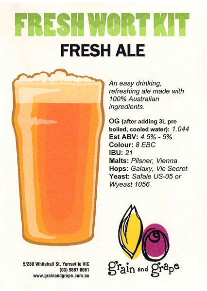 Fresh Aussie Ale| Keg King Brewing Co. Fresh Wort Kit