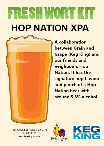 Hop Nation XPA | Keg King Brewing Co. Fresh Wort Kit