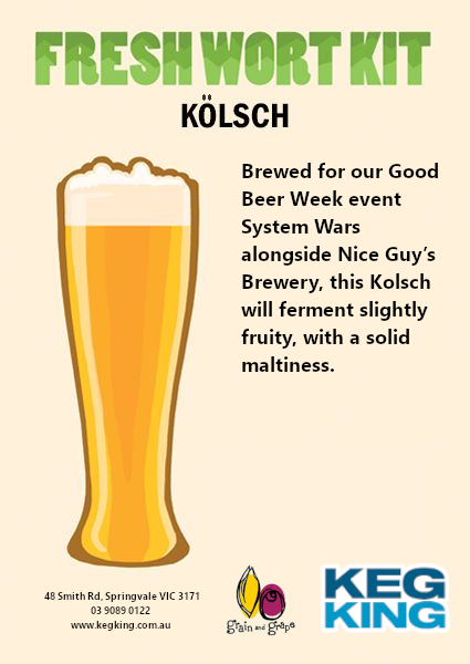 Traditional German Ale (Kölsch) | Keg King Brewing Co. Fresh Wort Kit