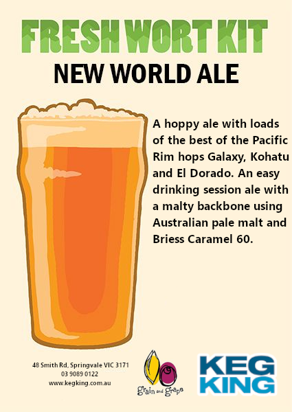 New World Ale| Keg King Brewing Co. Fresh Wort Kit