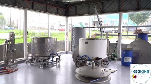 picture of the keg king brewing established 2013 showing mash tuns and high quality premium brewing equipment