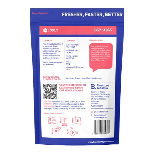 Oslo Bluestone Yeast Liquid Melbourne Made Yeast