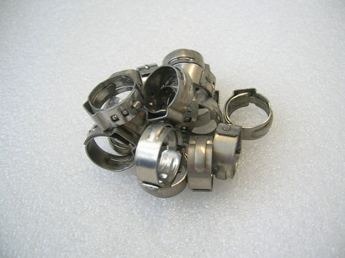 Stainless Stepless Clamp Suits 5-7mm OD Line (8.5) Pack of 10x