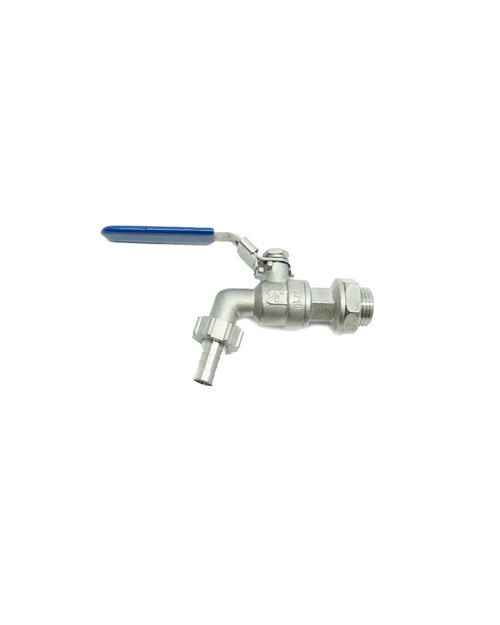 Stainless Steel Ball Valve 1/2inch BSP x 13mm Barb