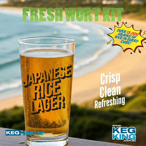 Japanese Rice Lager| Keg King Brewing Co. Fresh Wort Kit