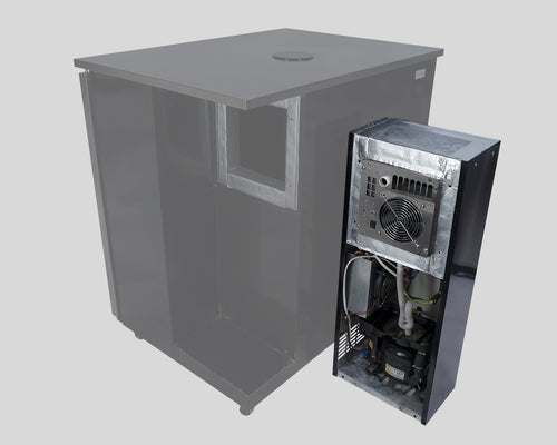 Photo of KegMaster Solstice Cassette (back) - shown with Fridge (sold separately)