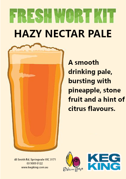 Hazy Nectar Pale Ale| Keg King Brewing Co. Fresh Wort Kit