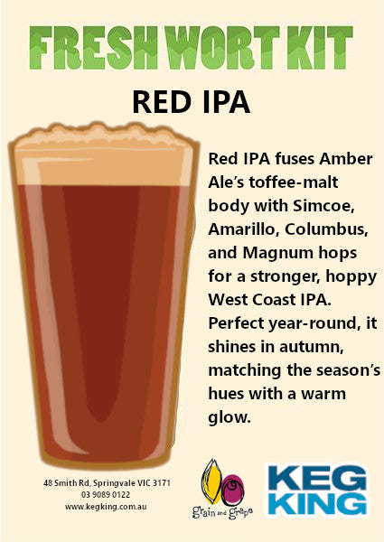Red IPA | Keg King Brewing Co. Fresh Wort Kit