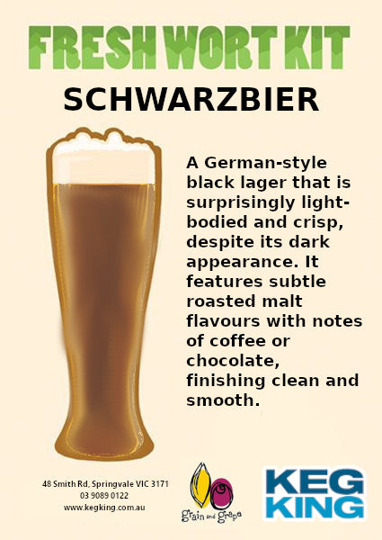 Schwarzbier | Keg King Brewing Co. Fresh Wort Kit