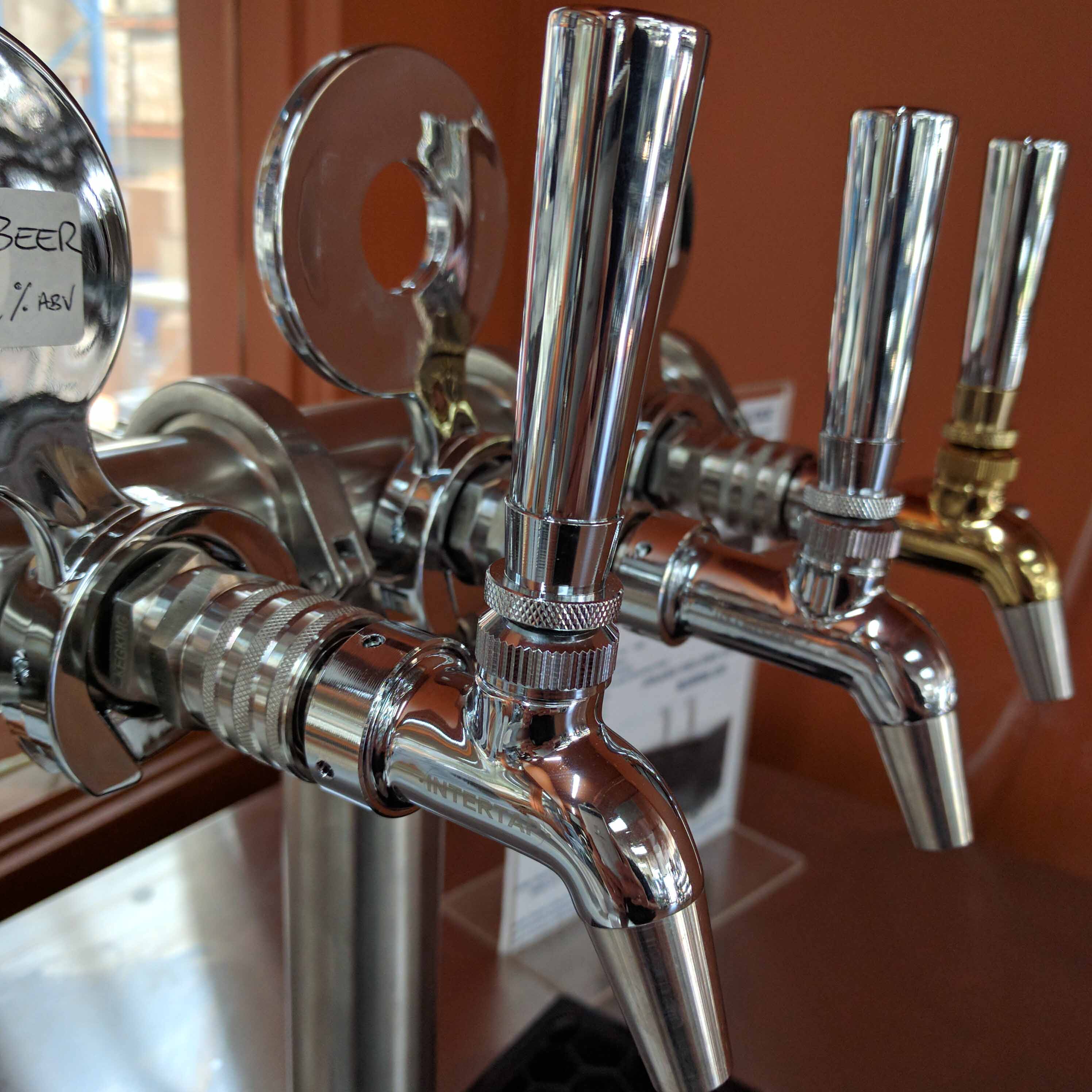 Chrome Plated Brass Tap Handle - Long Slender Type
