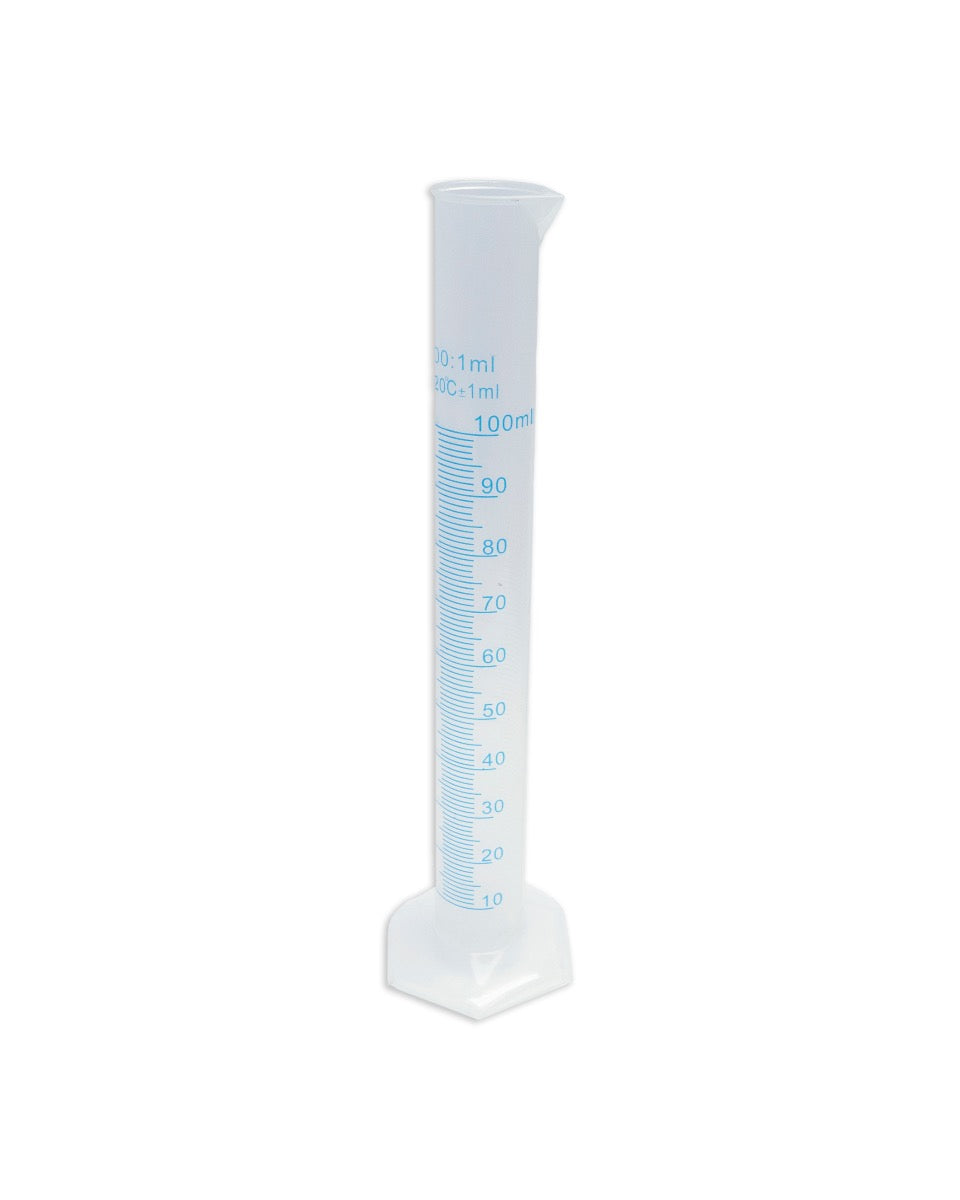 100ml Polypropylene Measuring Cylinder with 1ml Graduations