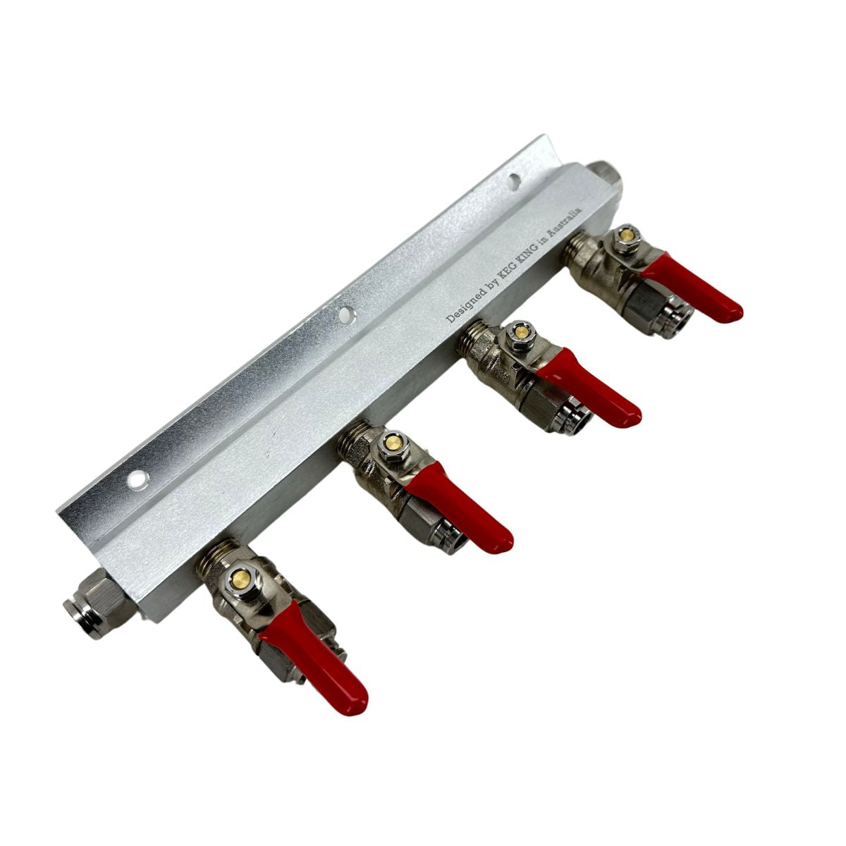 4 Output / 4 Way Gas Line Manifold Push In
