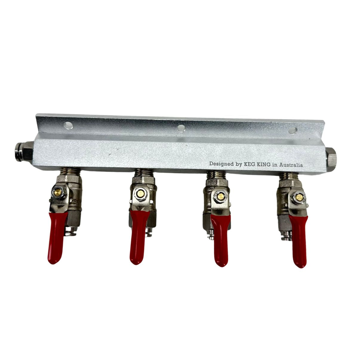 4 Output / 4 Way Gas Line Manifold Push In