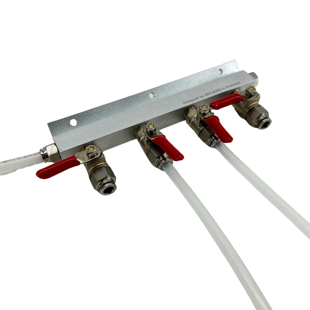 4 Output / 4 Way Gas Line Manifold Push In