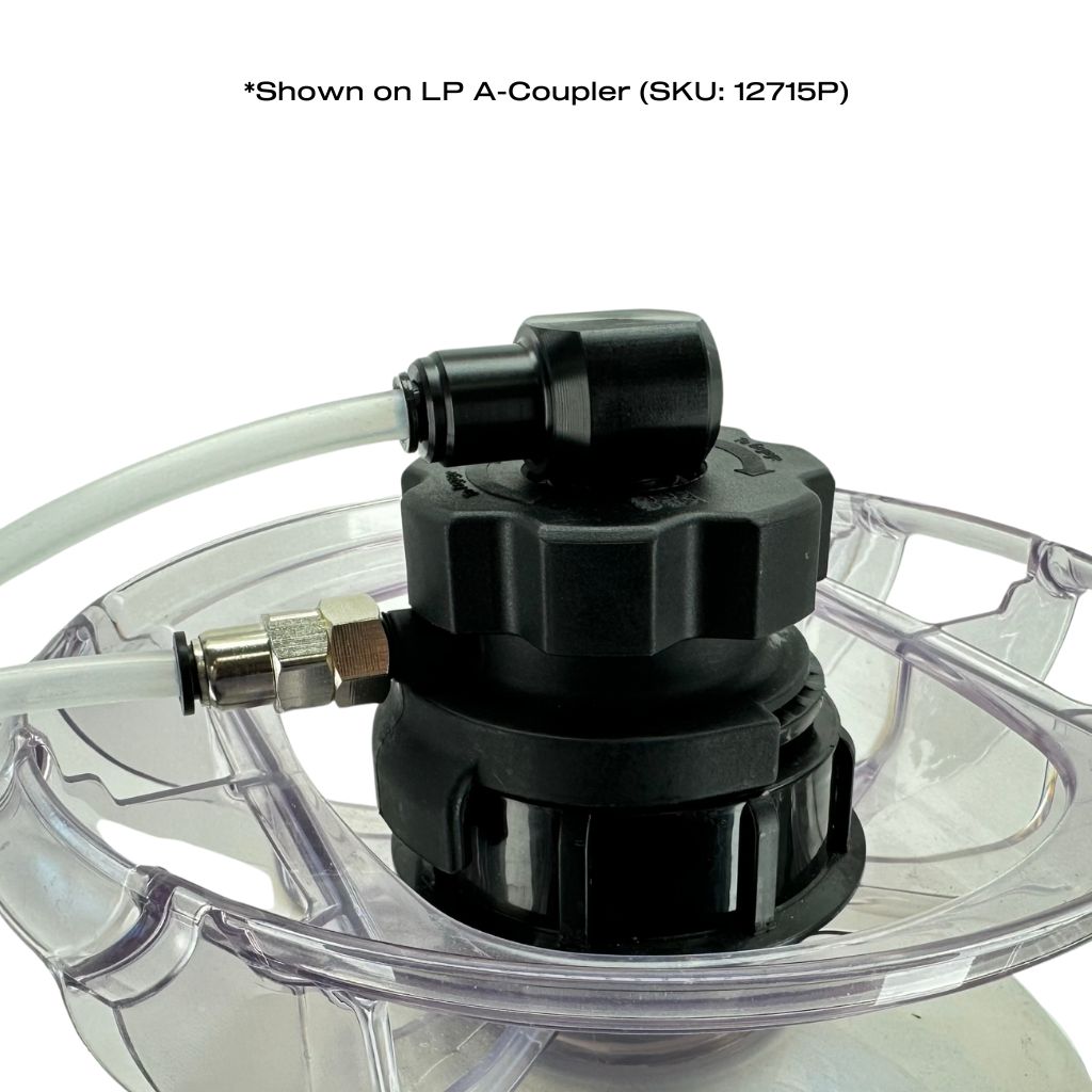 Low profile plastic elbow