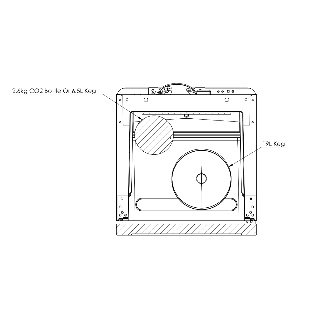 Neo Kegerator Fridge & Fermentation Chamber | Glass Door