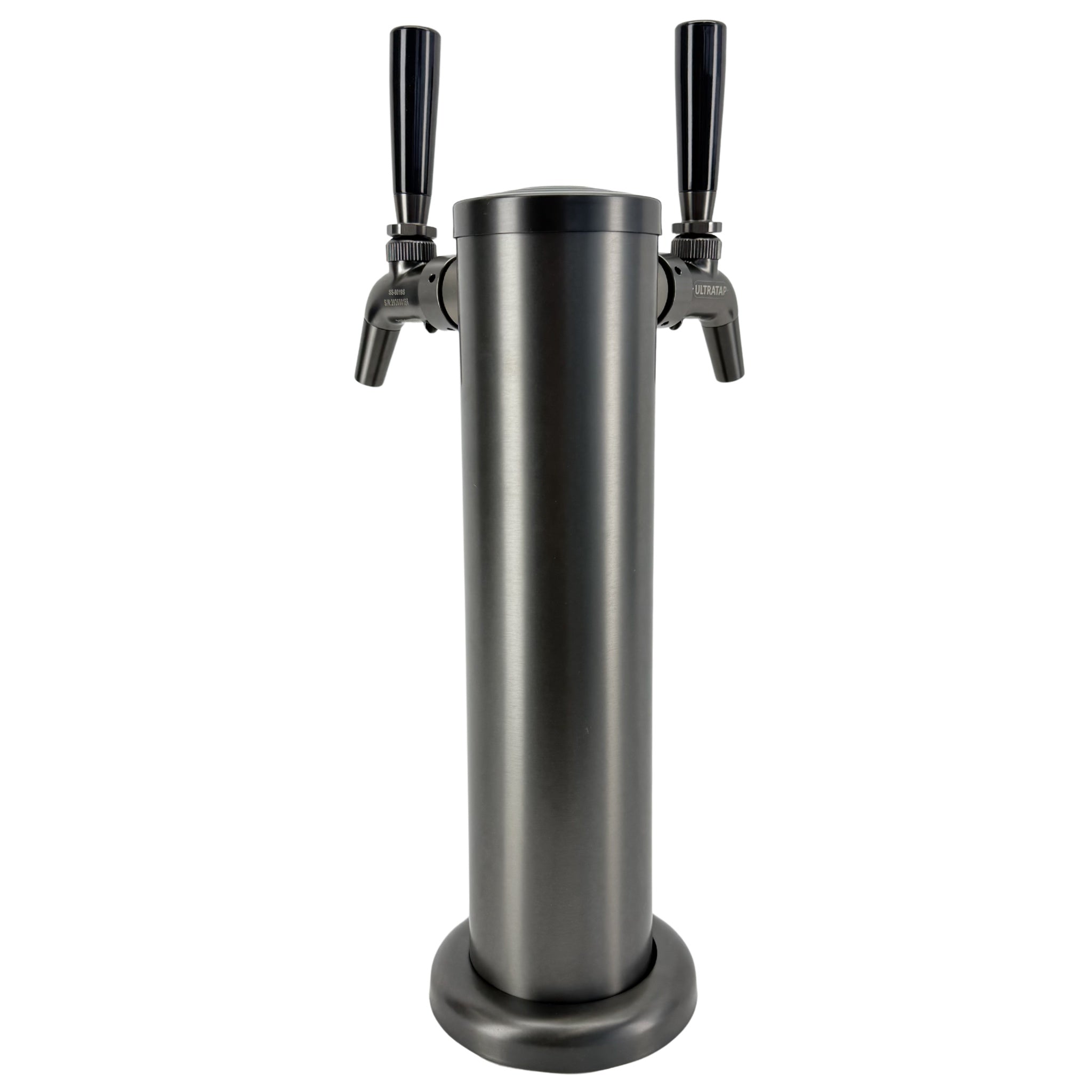 Shadow Range Black Font Column FasTap Kit with Taps Double Tap