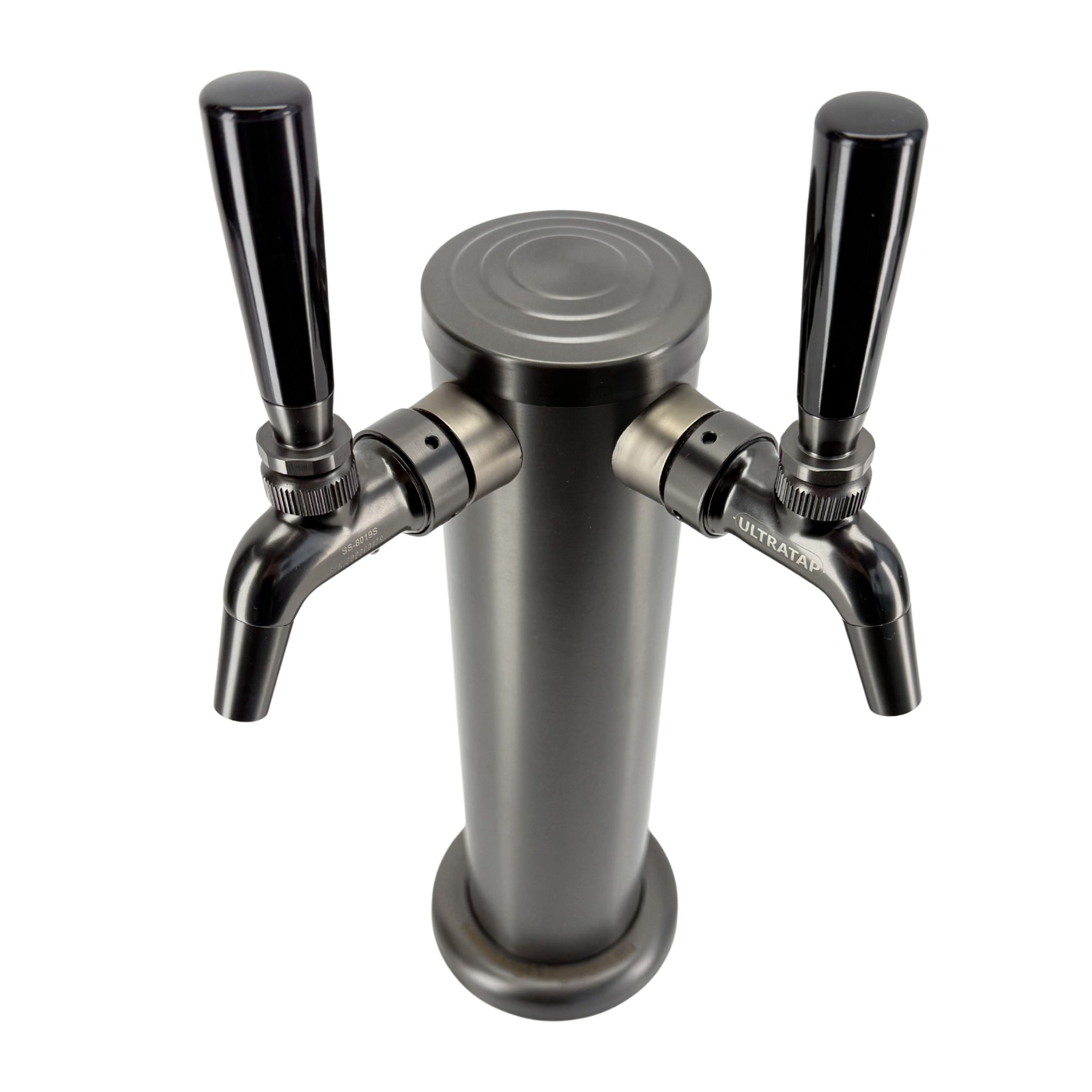 Shadow Range Black Font Column FasTap Kit with Taps Double Tap
