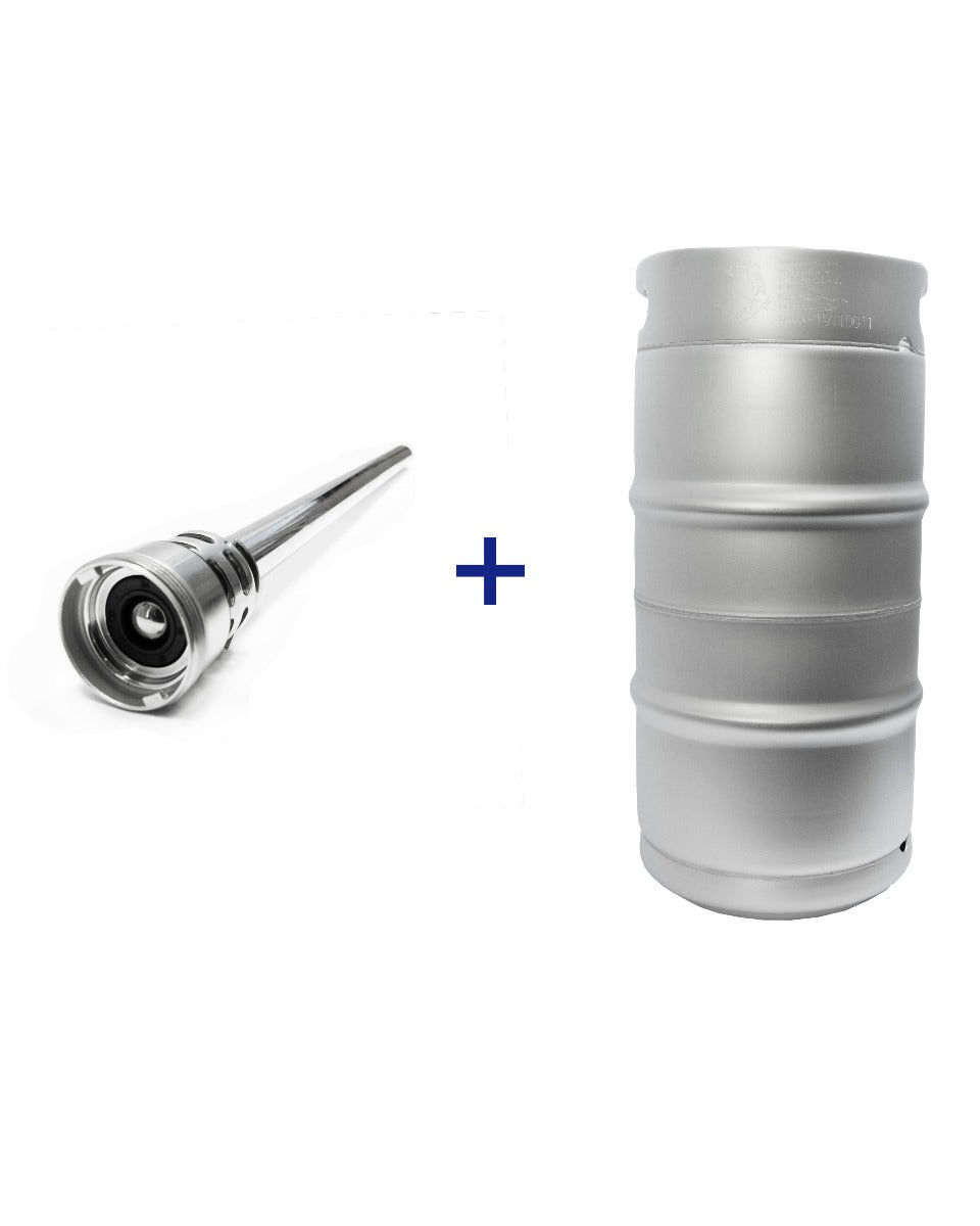 30 Litre Stainless Steel Commercial Keg with D-Type Spear