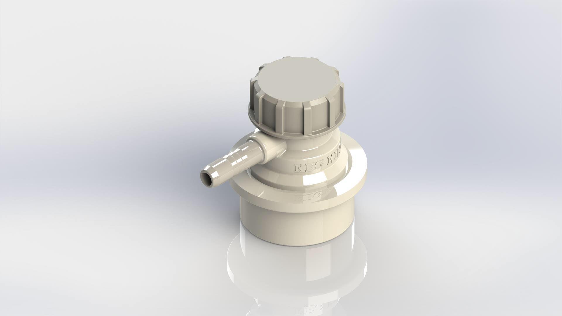 Low Profile Gas Disconnect 6mm Combibarb (Grey)