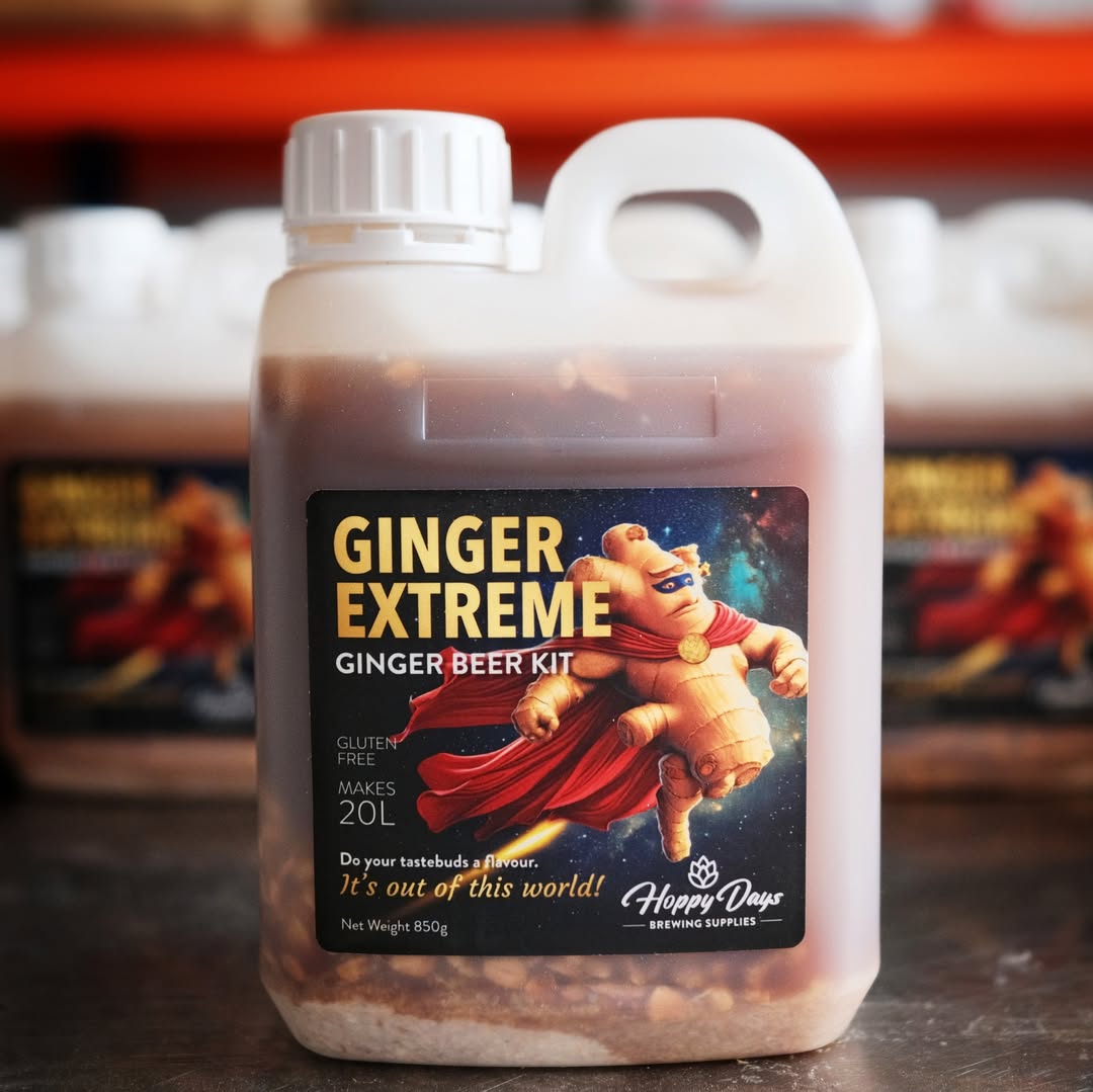 Hoppy Days Ginger Beer DIY Brewing Kit – GINGER EXTREME