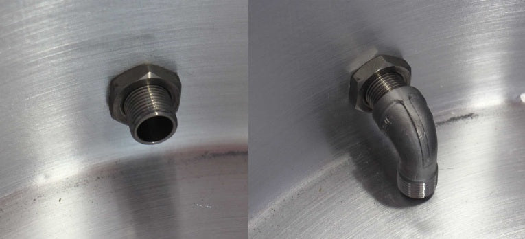 1/2 BSP Stainless Ball Valve Port Assembly (to port pot or keg)