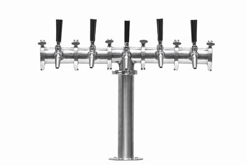 Keg King Quintuple Tap Modular Beer Font Tower with 5 Taps