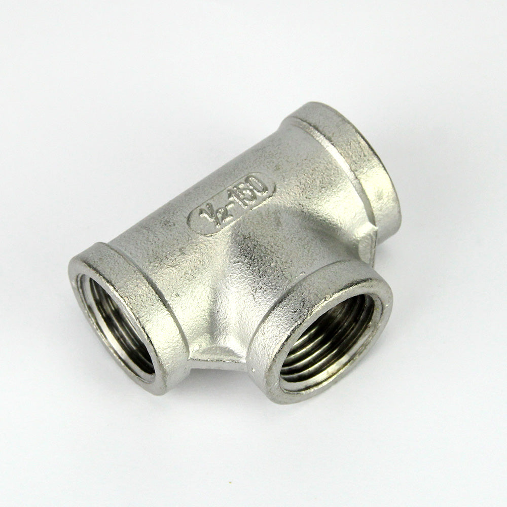 Stainless Tee with Internal 1/2 BSP Thread