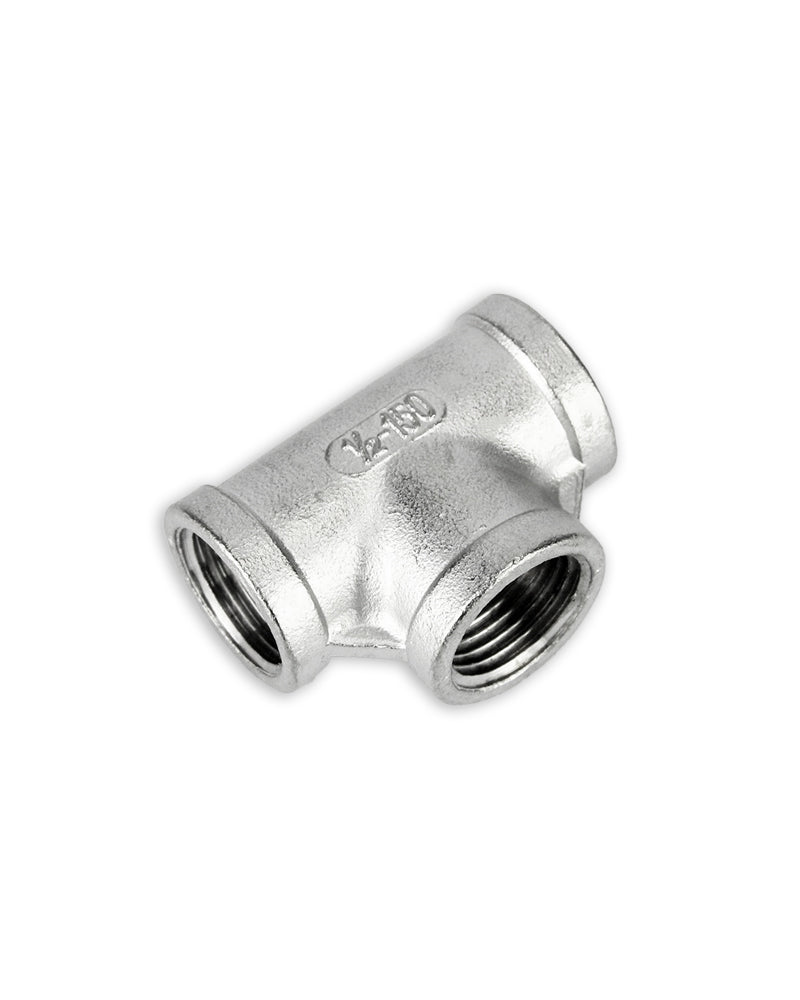 Stainless Tee with Internal 1/2 BSP Thread