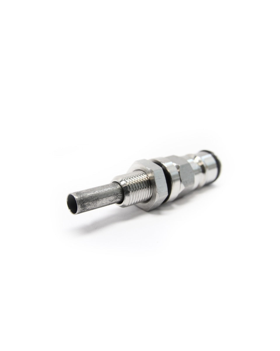 liquid ball lock post with 1/4 inch bulkhead assembly view