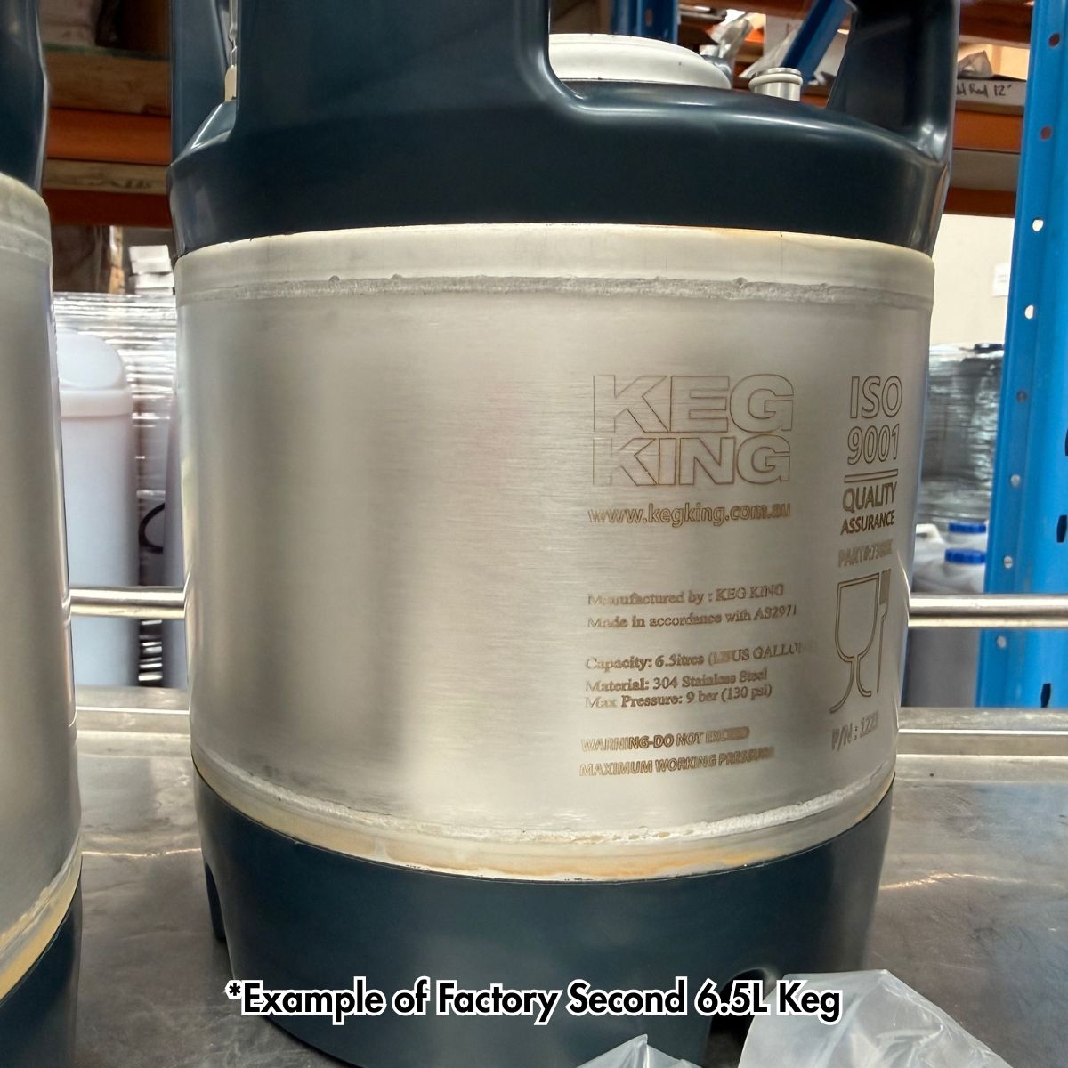FACTORY SECOND - Keg True Blue 6.5L Ball Lock Cornelius Corny