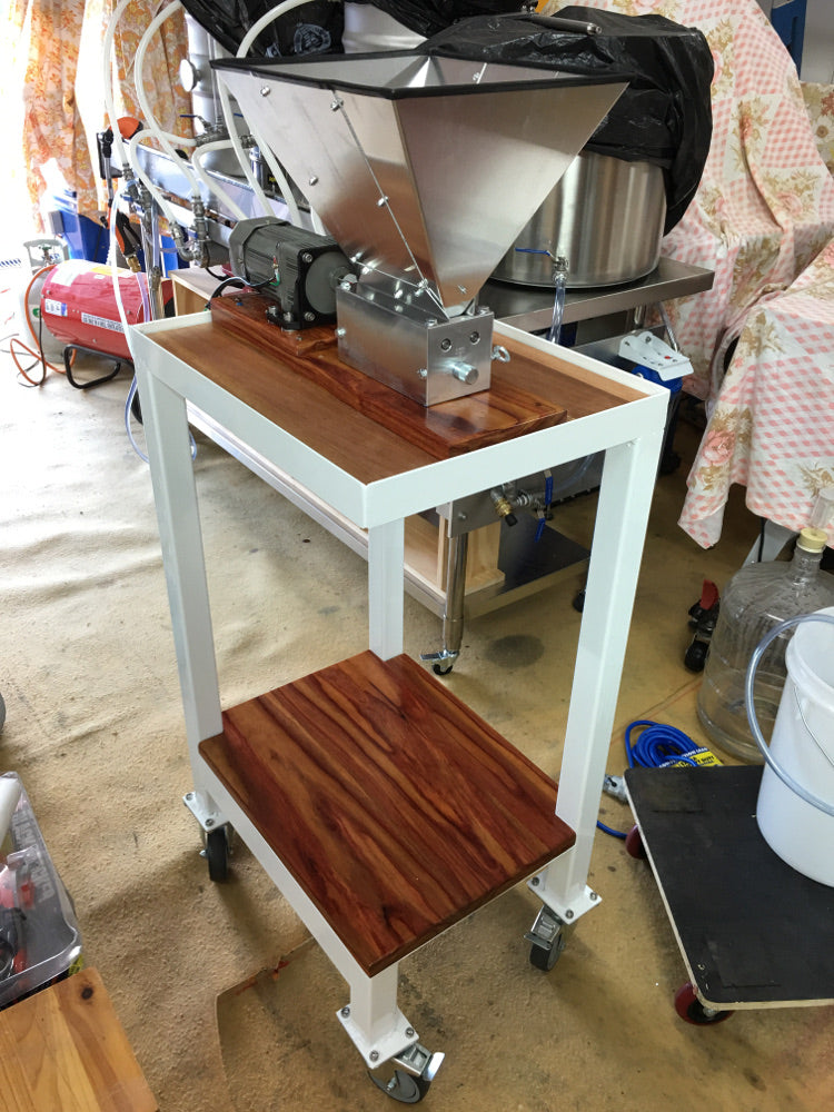 Grain Malt Mill 3 Roller - With Steel Mounting Board