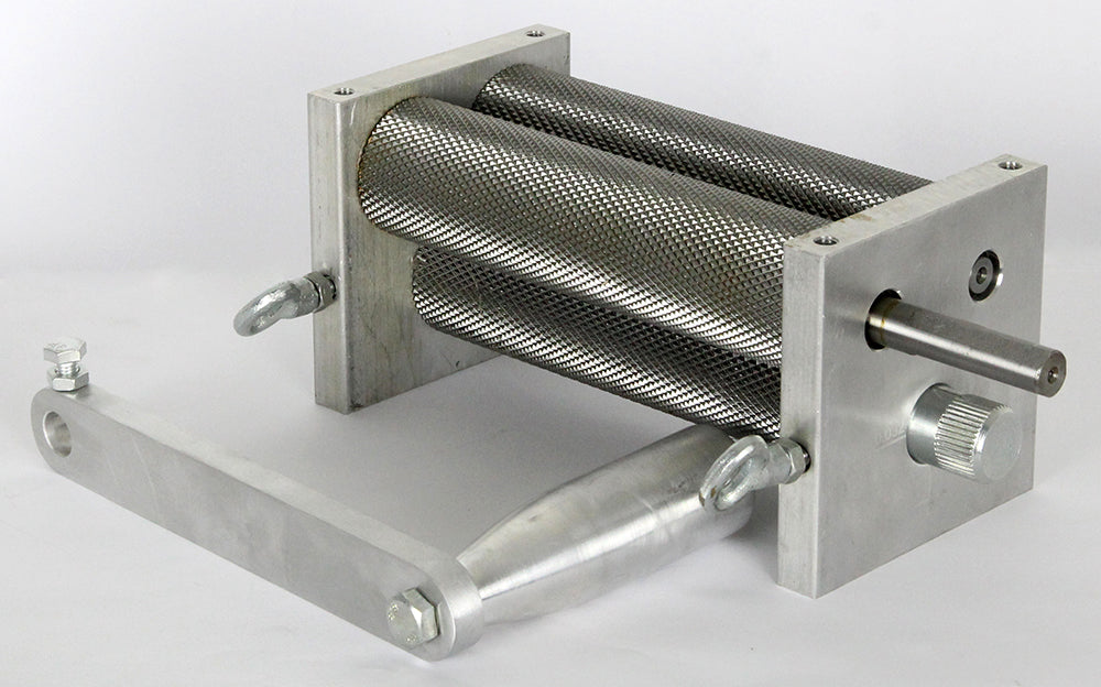 Grain Malt Mill 3 Roller - With Steel Mounting Board