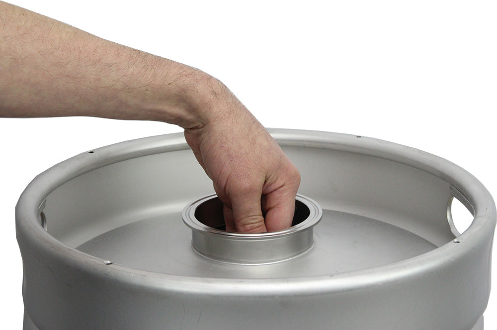 50l kegmenter 304 stainless  fermenter keg top view 