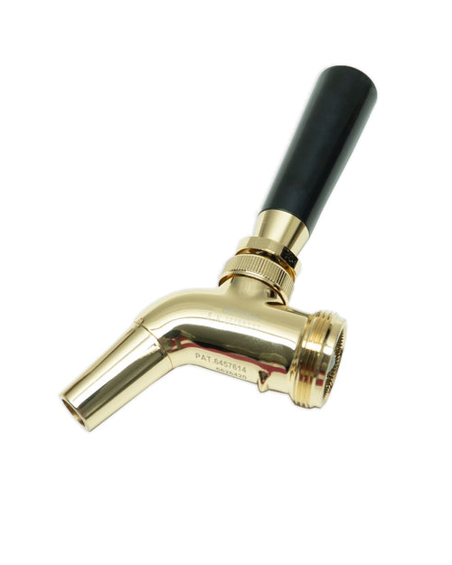 Gold Ultratap beer tap full image with logo with pattern number  