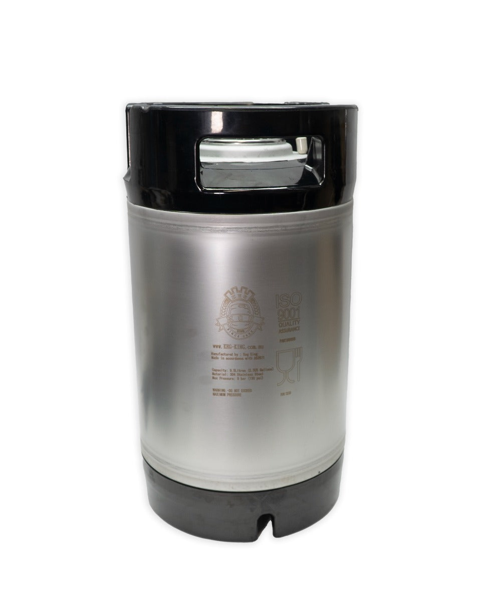 9.5L ball lock corny keg full view