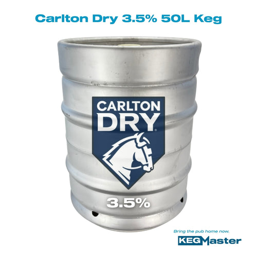 50L Keg of Carlton Dry 3.5%