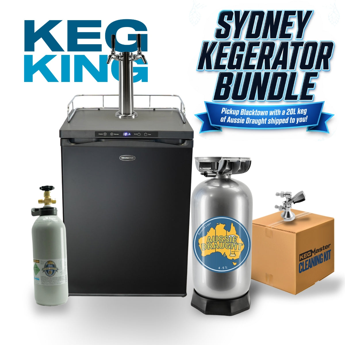 Aussie Draught Kegerator Bundle | Sydney Pickup