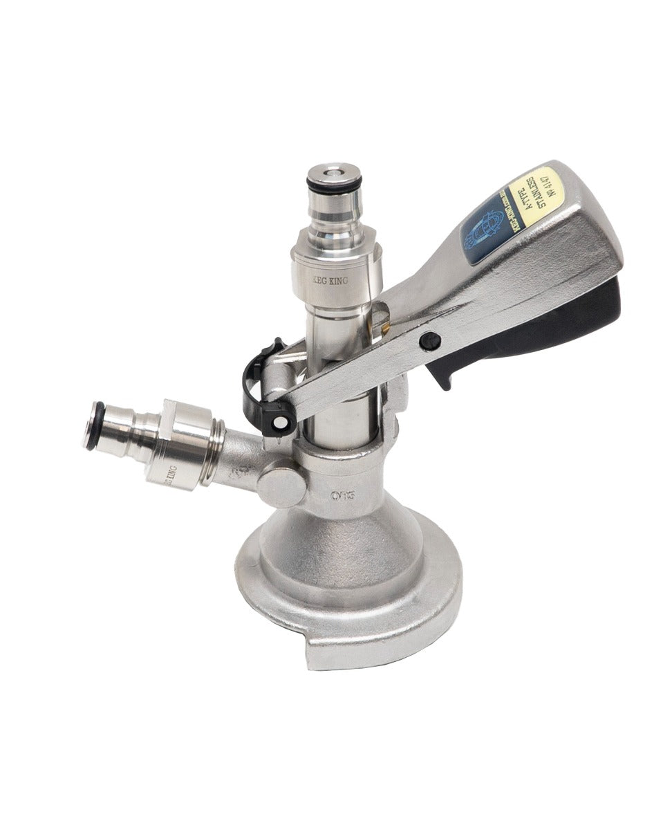 Coupler A-Type Keg Coupler with Ball lock Posts and Low Profile Elbow