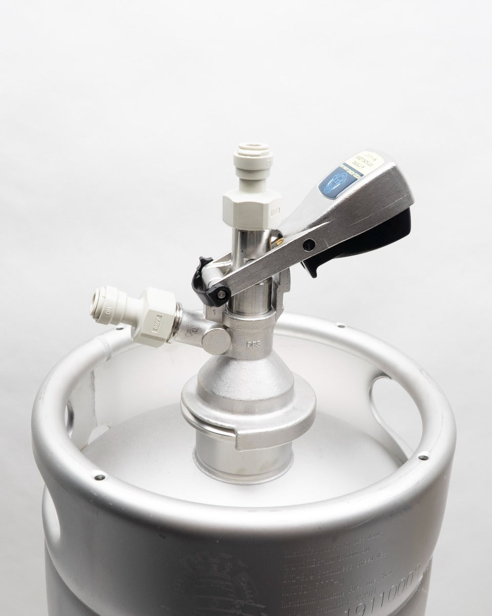 Coupler - A-Type Keg Coupler with Push In Fittings
